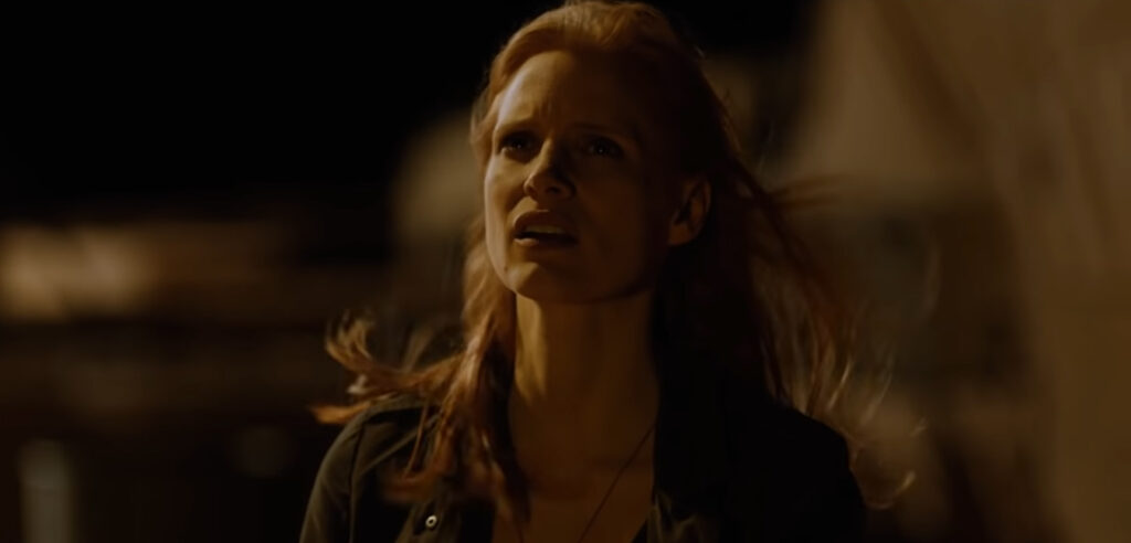 Jessica Chastain in Zero Dark Thirty (2012) directed by Kathryn Bigleow.