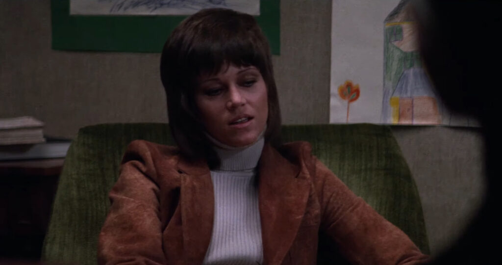 Jane Fonda in Klute (1971) directed by Alan J. Pakula.