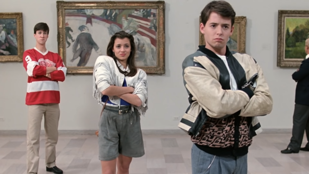 Ferris Bueller's Day Off (1986) directed by John Hughes.