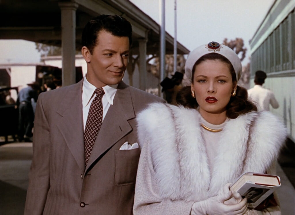 Cornel Wilde and Gene Tierney as Ellen Berent in Leave Her to Heaven (1945)