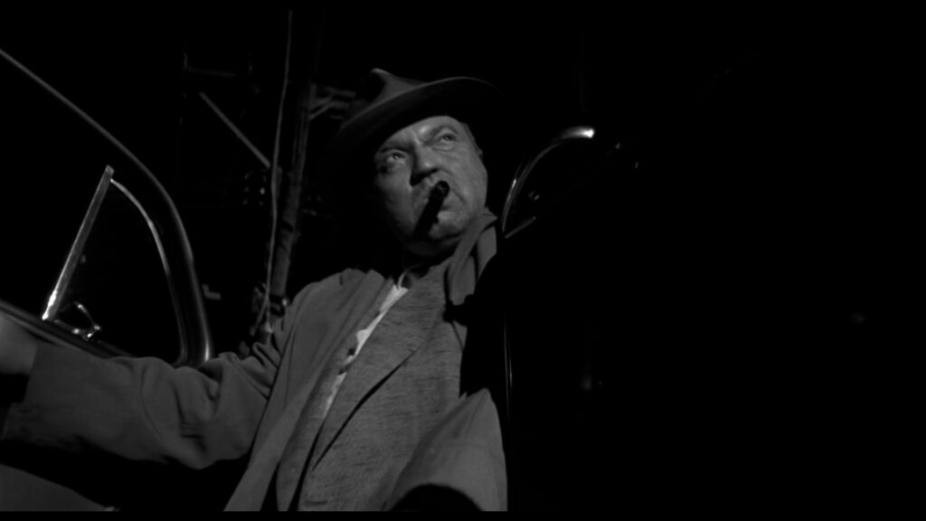 Orson Welles as Captain Quinlan in Touch of Evil