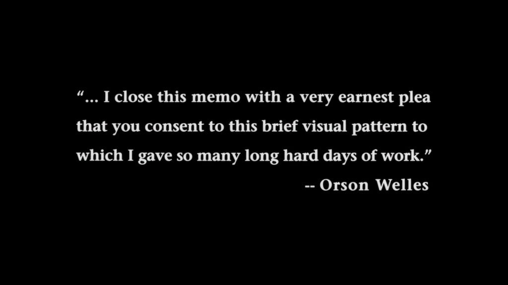 The note from the memo that is placed at the beginning of the directors cut remaster