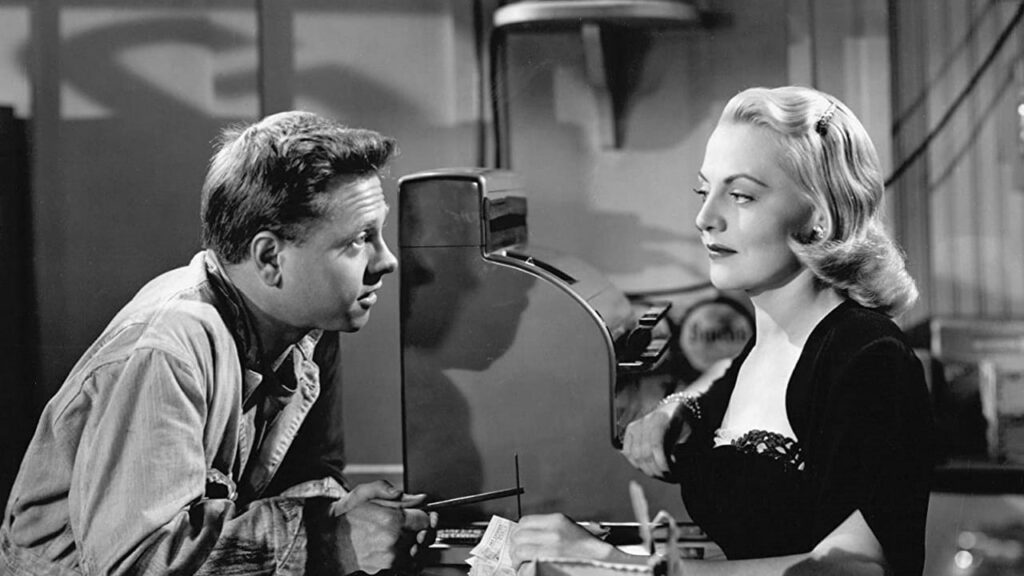 The Movie Alphabet A-Z: Film Noir Edition - Mickey Rooney and Jeanne Cagney in Quicksand (1950)