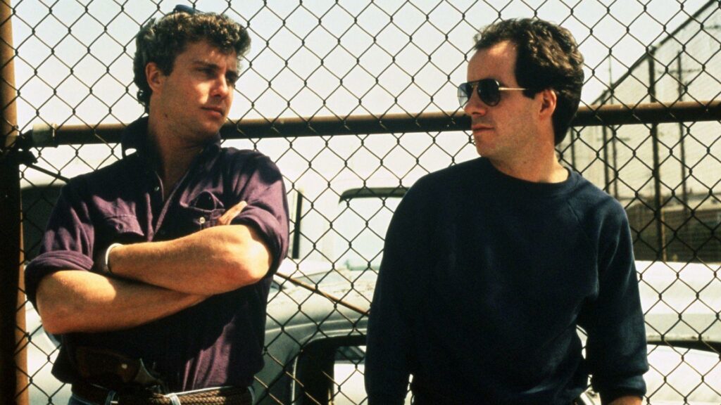 William Petersen and John Pankow in To Live and Die in L.A. (1985)