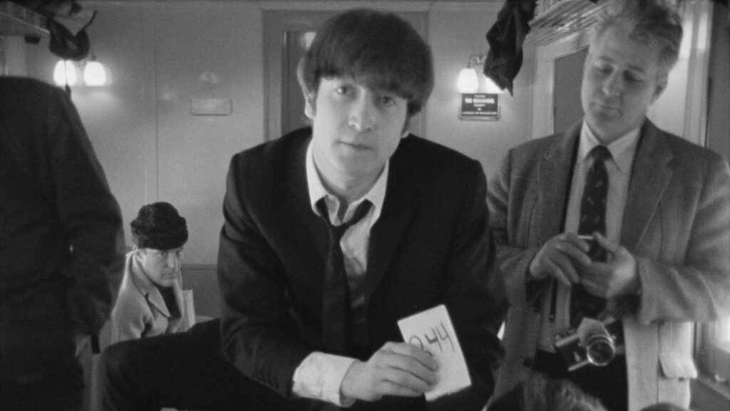 John Lennon on The Beatles 1964 Tour of America - a scene from Beatles '64 (2024)