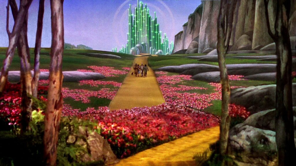 A scene from The Wizard of Oz (1939)