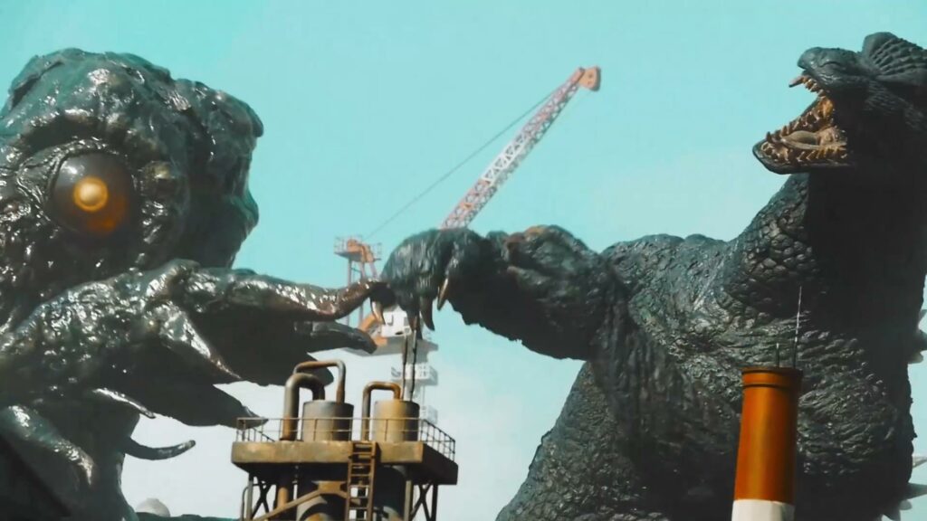 A scene from Godzilla vs Hedora (1971)