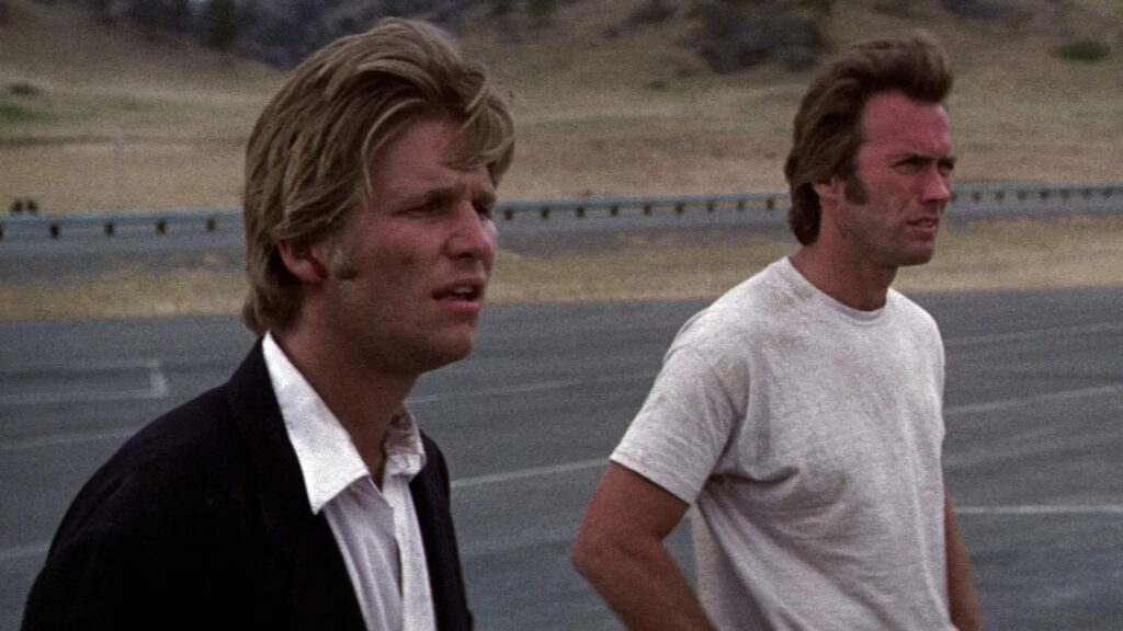 Jeff Bridges and Clint Eastwood as Thunderbolt and Lightfoot (1974)
