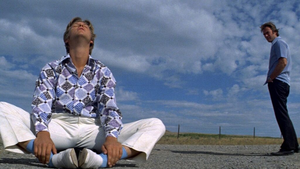 Jeff Bridges as Lightfoot and Clint Eastwood as Thunderbolt in Thunderbolt and Lightfoot (1974)