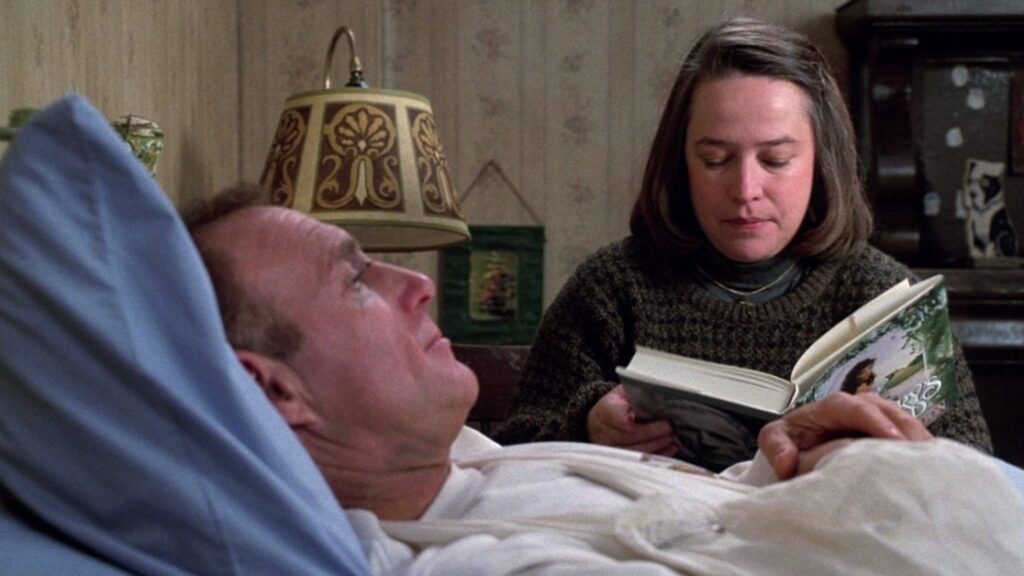 James Caan and Kathy Bates in Misery (1990) directed by Rob Reiner