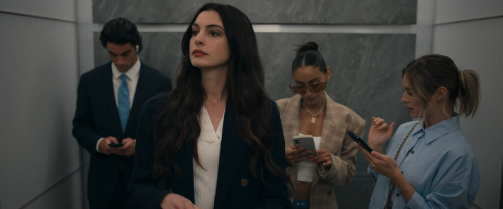 Anne Hathaway as Andy Sachs, who returns to Runway in The Devil Wears Prada 2 (2026)