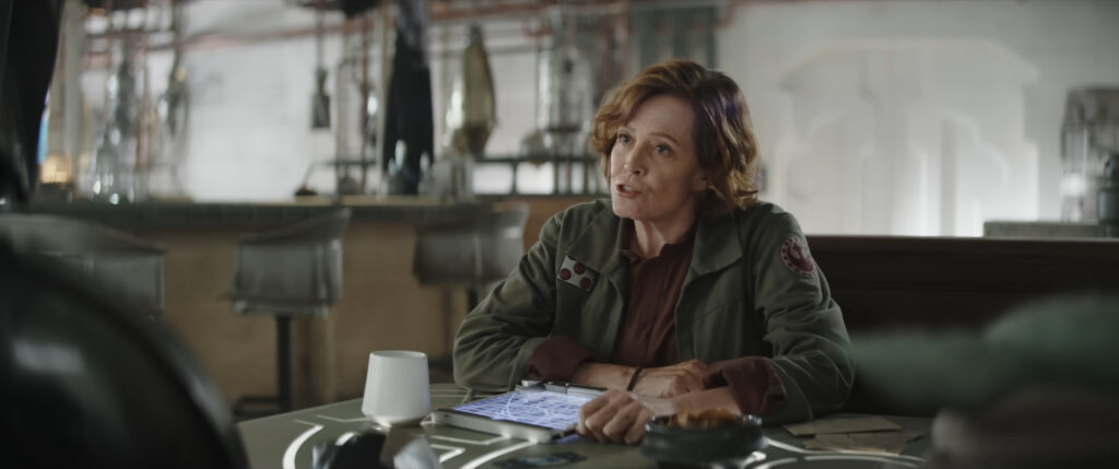 Sigourney Weaver plays Colonel Ward in The Mandalorian and Grogu (2026)