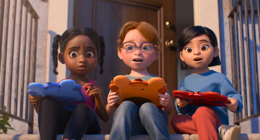 Bonnie's peers are all obsessed with their tablets in Toy Story 5 (2026)