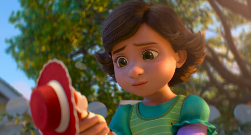 Bonnie holds Jessie in Toy Story 5 (2026)